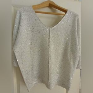 V-neck Sequenced Sweater